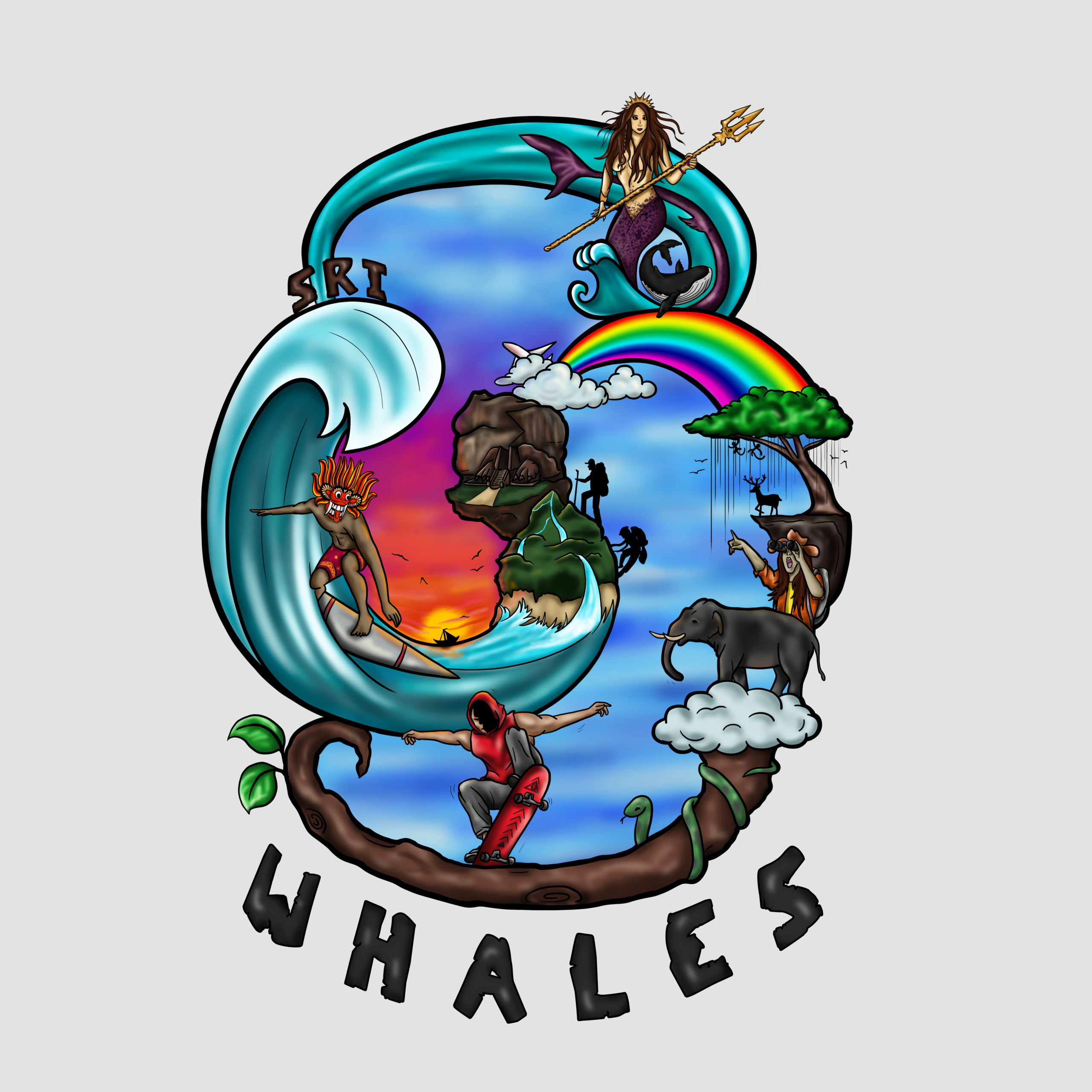 Sri whales (white bg)